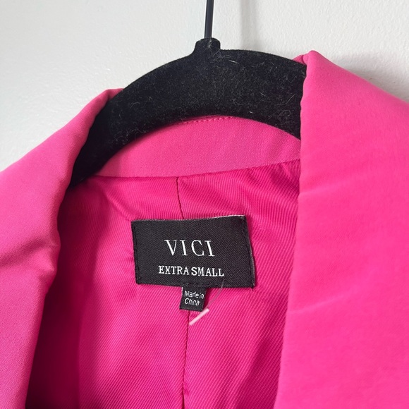 Vici, WHINN Pocketed Blazer - XS Hot Pink - Picture 5 of 6